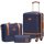 Coolife Luggage Set 3 Piece 20in Navy