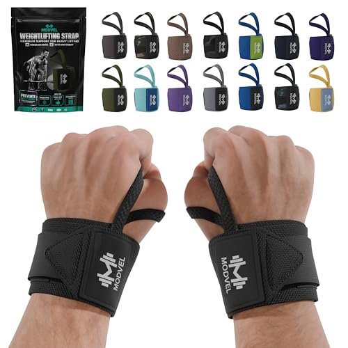 Modvel Adjustable Wrist Wraps Black 2-Pack
