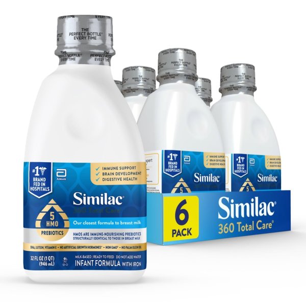 Similac 360 Total Care 婴儿配方液体奶 32盎司*6瓶