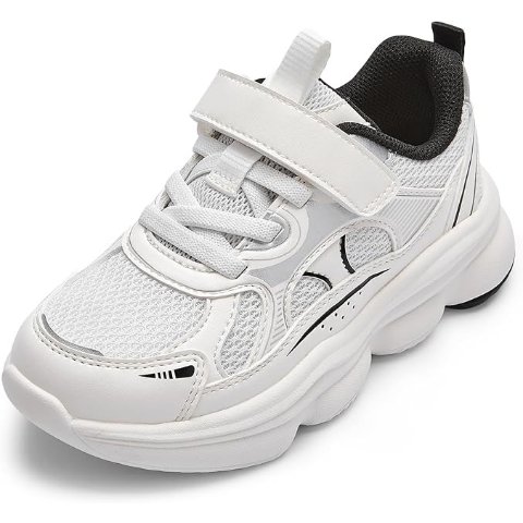 White Kids Mesh Sneakers