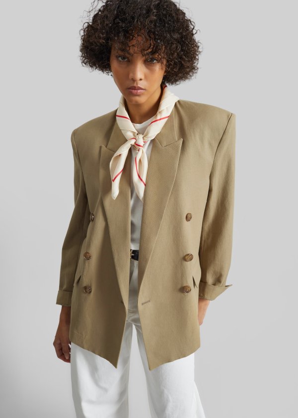 Salerno Linen Blazer Camel