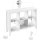 Bush Home Broadview 6 Cube Organizer Pure White