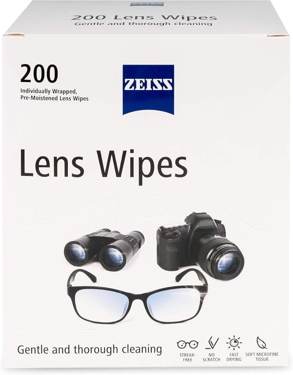 Pre-Moistened Lens Wipes 200 Count