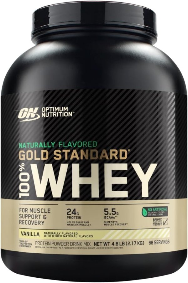 Optimum Nutrition Gold Standard Whey Protein Powder Vanilla 76.8oz