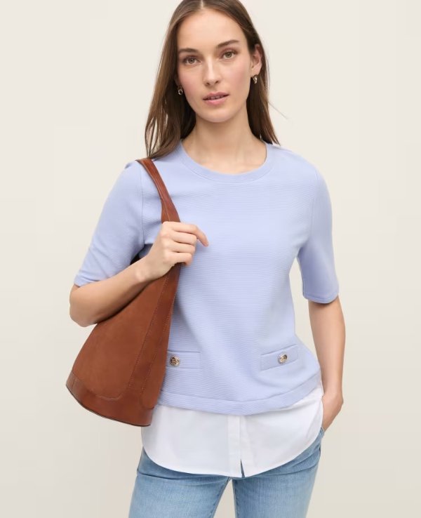 Layered Mixed Media Top