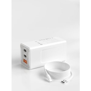 sakpeak 65W 3口PD快充USB-C充电器 白色