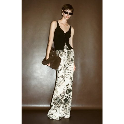 Fluid Animal Print Women s Pants