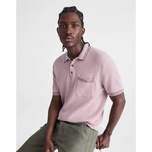 Madewell 撞色针织polo衫