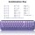 Meidosa 2.4GHz Retro Keyboard Mouse Combo Purple Gradient