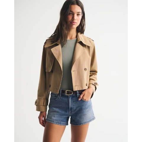 Abercrombie 90s 高腰牛仔短裤