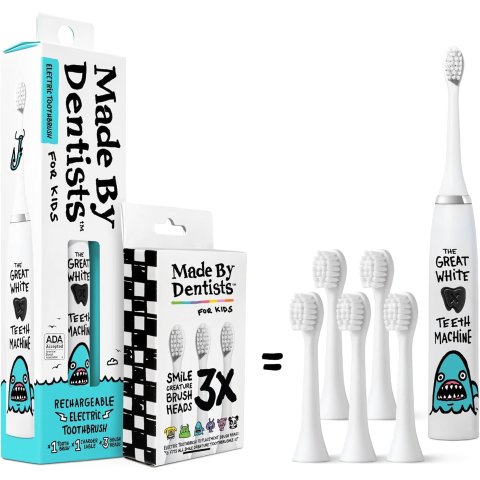 Made by Dentists Kids Electric Toothbrush 6 Heads