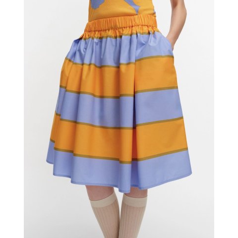 Marimekko Parketti Galleria Skirt Blue Orange