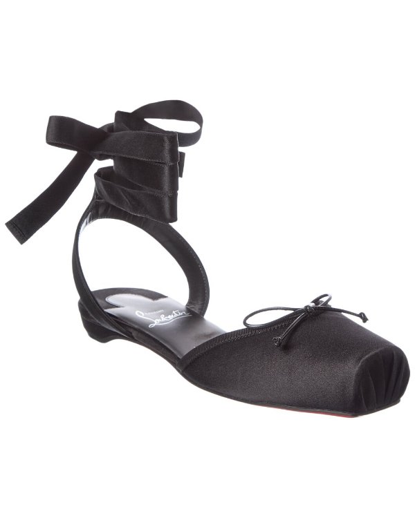 Cassia Satin Ballerina Flat