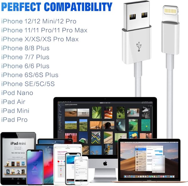 Apple Lightning 充电线 1.8米 3条装