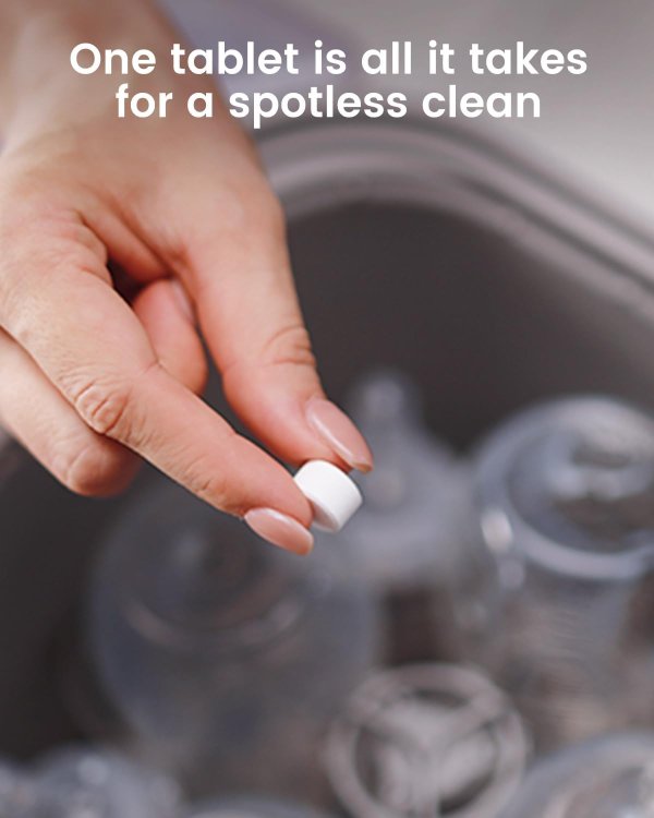 GROWNSY Detergent Washing Tablets 130 Count Baby Bottle Compatible