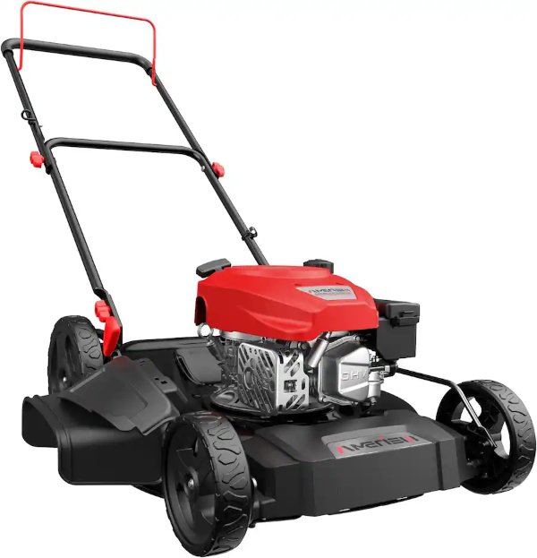 AMERISUN 21 Inch Gas Lawn Mower Red