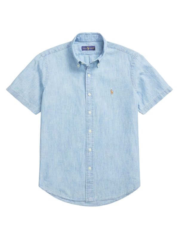 Classic-Fit Chambray Shirt