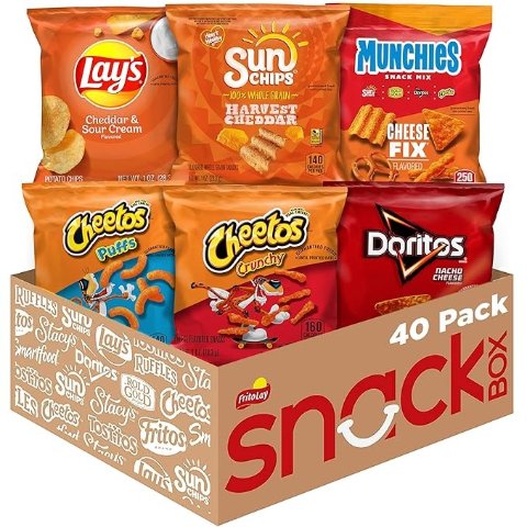 Frito Lay Cheesy Mix Variety Pack 40 Count