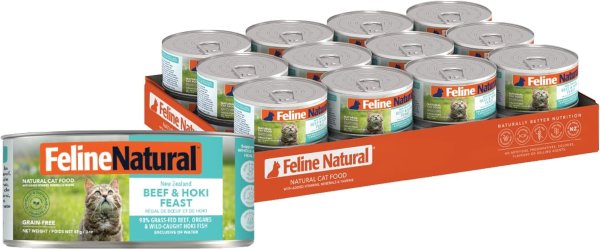 Feline Natural 牛肉鳕鱼猫罐头 3盎司