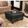 GLAXYFUR Folding Storage Bench PU Leather Black 23.6in