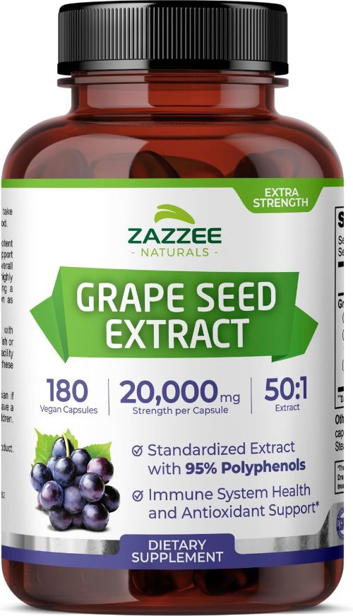 Zazzee 高浓度葡萄籽提取物