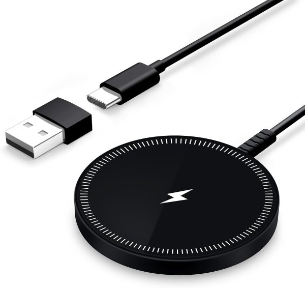 LMOYPD Magnetic Wireless Charger Charging Pad Dual Ports