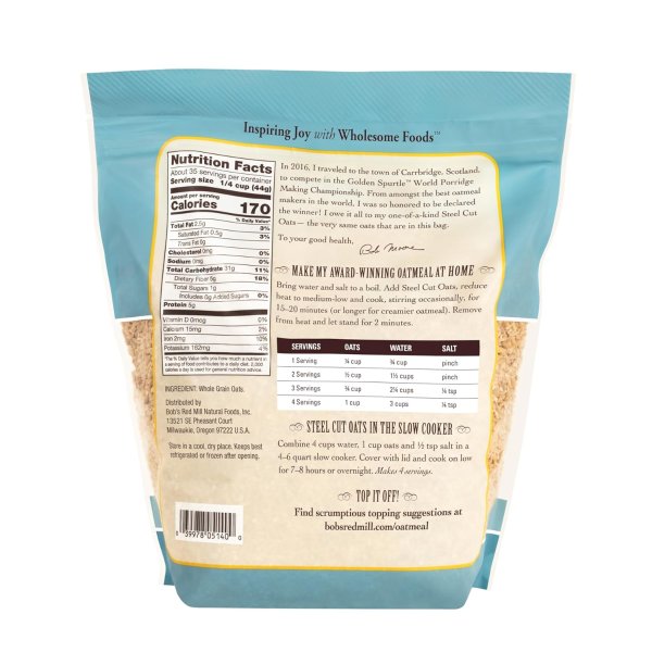 Steel Cut Oats, 54oz (Pack of 4)