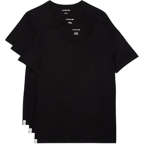 V-Neck Cotton T-Shirt 3-Pack