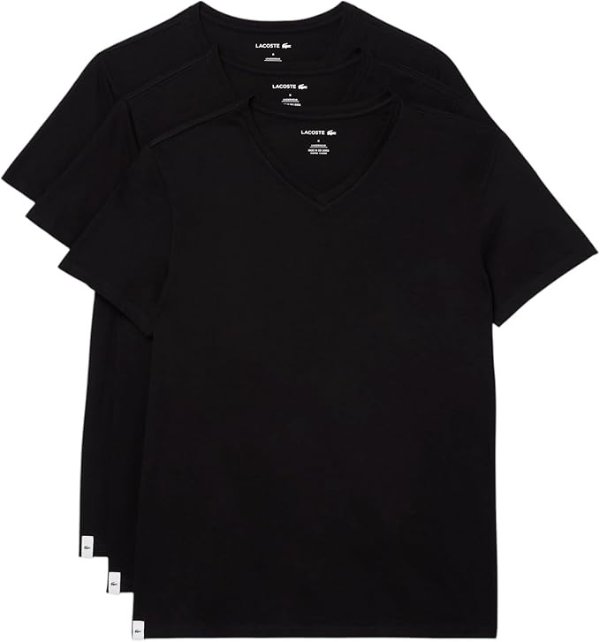 V-Neck Cotton T-Shirt 3-Pack