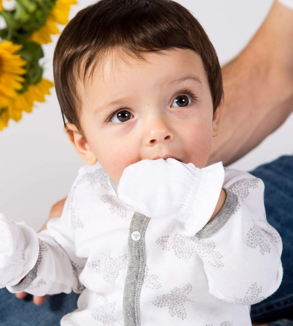 Burts Bees Baby 婴儿纯棉手套 3双