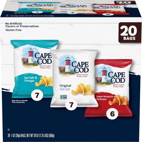CapeCod Cape Cod Variety Pack Chips 20 Count