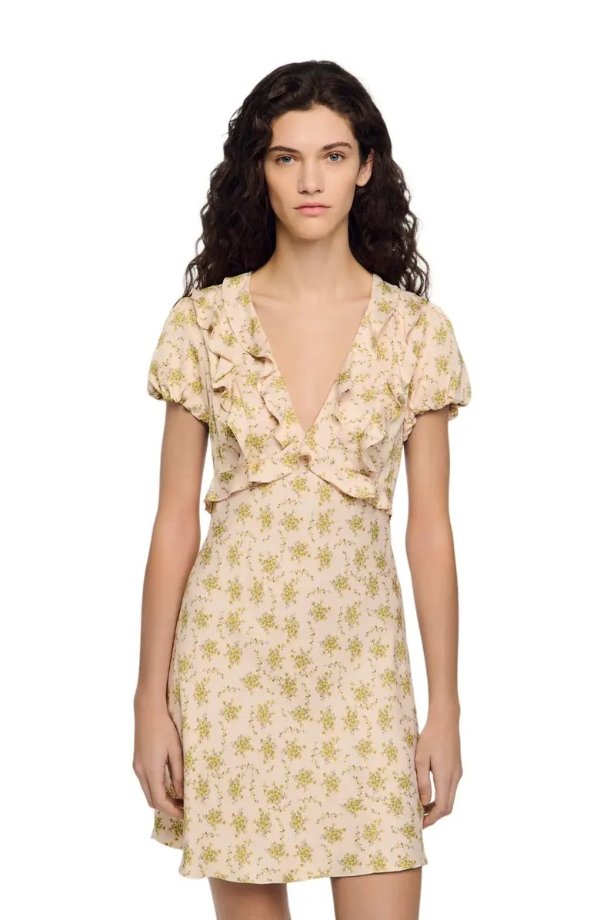 Floral Print Short Dress