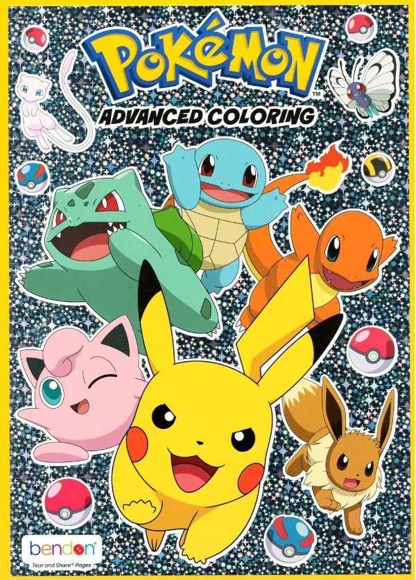BendonInc Pokemon Coloring Books Set for Kids 3-Pack