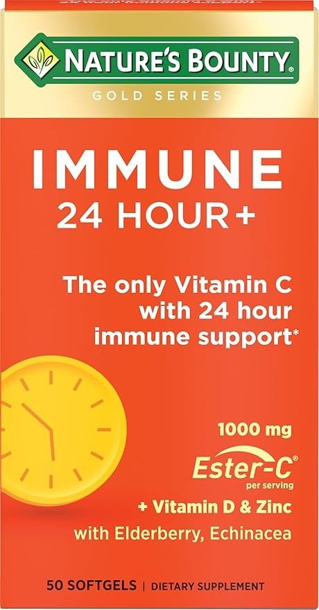 Immune 24 Hour+ Vitamin C 1000mg 50 Softgels
