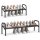 1 Tier Adjustable Metal Shoe Rack Ink Black