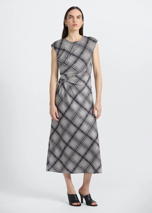 Adelita Satin Dress Black