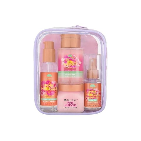Tree Hut Pink Hibiscus Women’s Shower Gift Set Travel Size