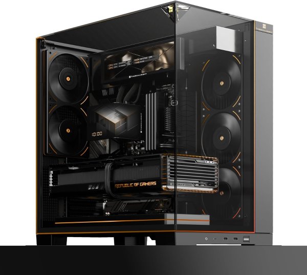 A70 Vision ATX Gaming Case Panoramic Glass Type-C 8 Fan Slots