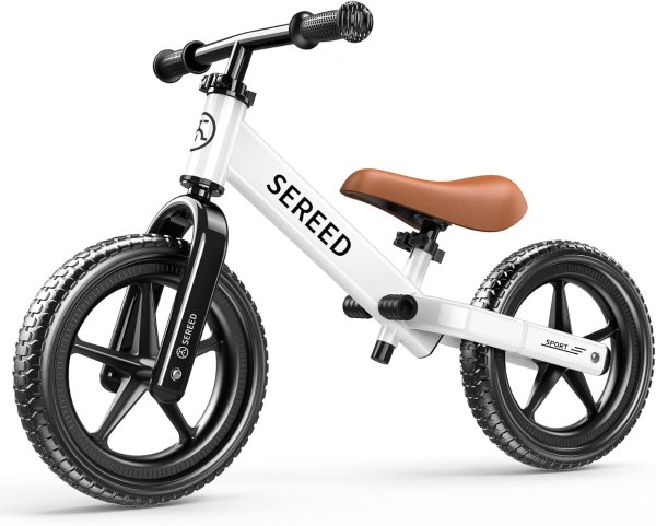 SEREED 儿童平衡车 白色 自行车前必备