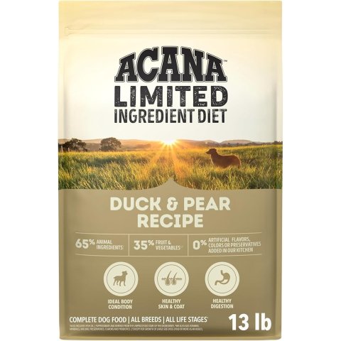 ACANA 单一蛋白无谷鸭梨犬粮 13磅