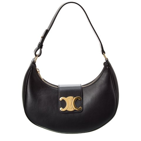 Ava Triomphe Medium Leather Hobo Bag