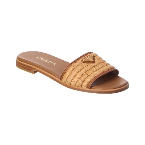 Raffia Leather Sandal