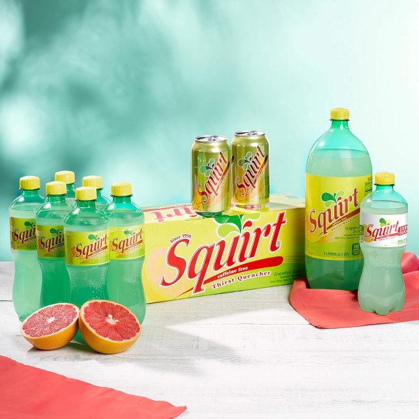 Squirt Ruby Red Grapefruit Soda 12 Pack