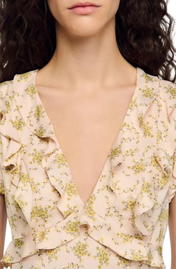 Floral Print Short Dress
