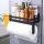 YIGII Black Magnetic Paper Towel Holder 2 Hooks