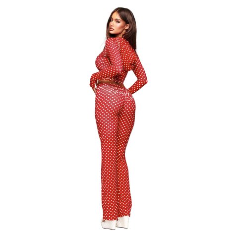 Blare Women s Red Polka Dot Trackpant