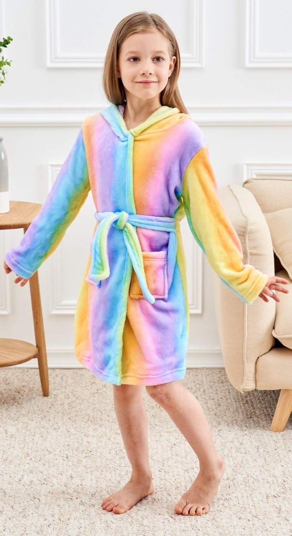 Doctor Unicorn Soft Hooded Unicorn Bathrobe