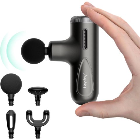 HEYCHY Super Mini Massage Gun Deep Tissue Dark Gray