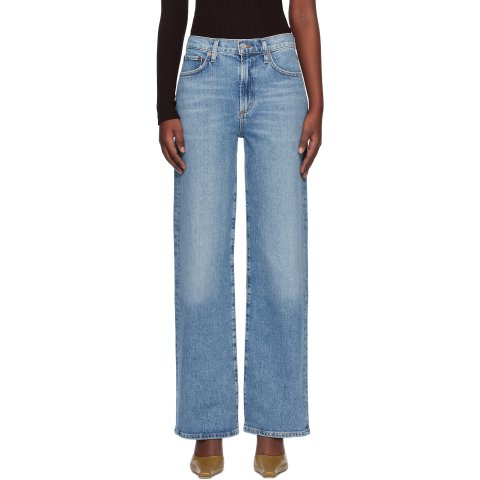 AGOLDE Harper Straight Jeans Blue