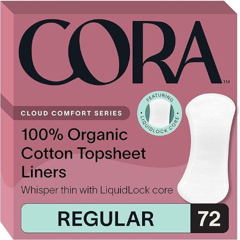 Organic Cotton Period Liners 72 Count